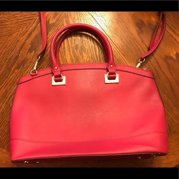 Pretty Anne Klein Hot Pink Double Strap Bag! - Picture 10 of 16